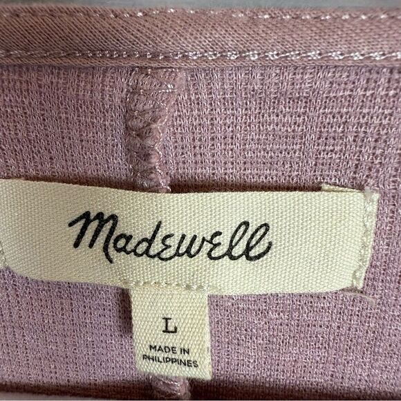 Madewell Blush Pink Faux Wrap Midi Dress - Picture 2 of 4